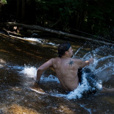 Fun Rock Water Slide in Idaho