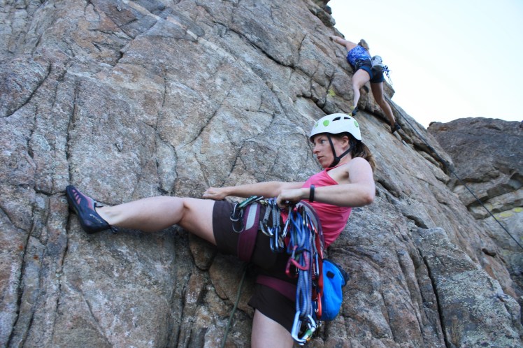 deep water solo rock climbing at banks lake